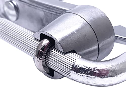 Tuoren Cowbell Mount With L-Rod 9.5Mm Cowbell Clamp Jam Block Mounting Bracket Adjustable Height & Angle Percussion Accessory #TOP4