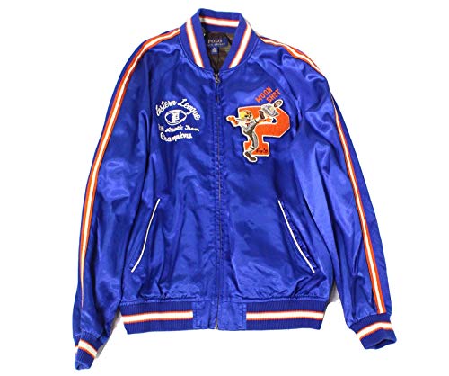 POLO RALPH LAUREN - Chaqueta de satén para hombre - Azul - XX-Large