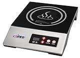 Winco EIC-400E Commercial-Grade Portable Induction Cooktop Burner, 1800 W, 120V
