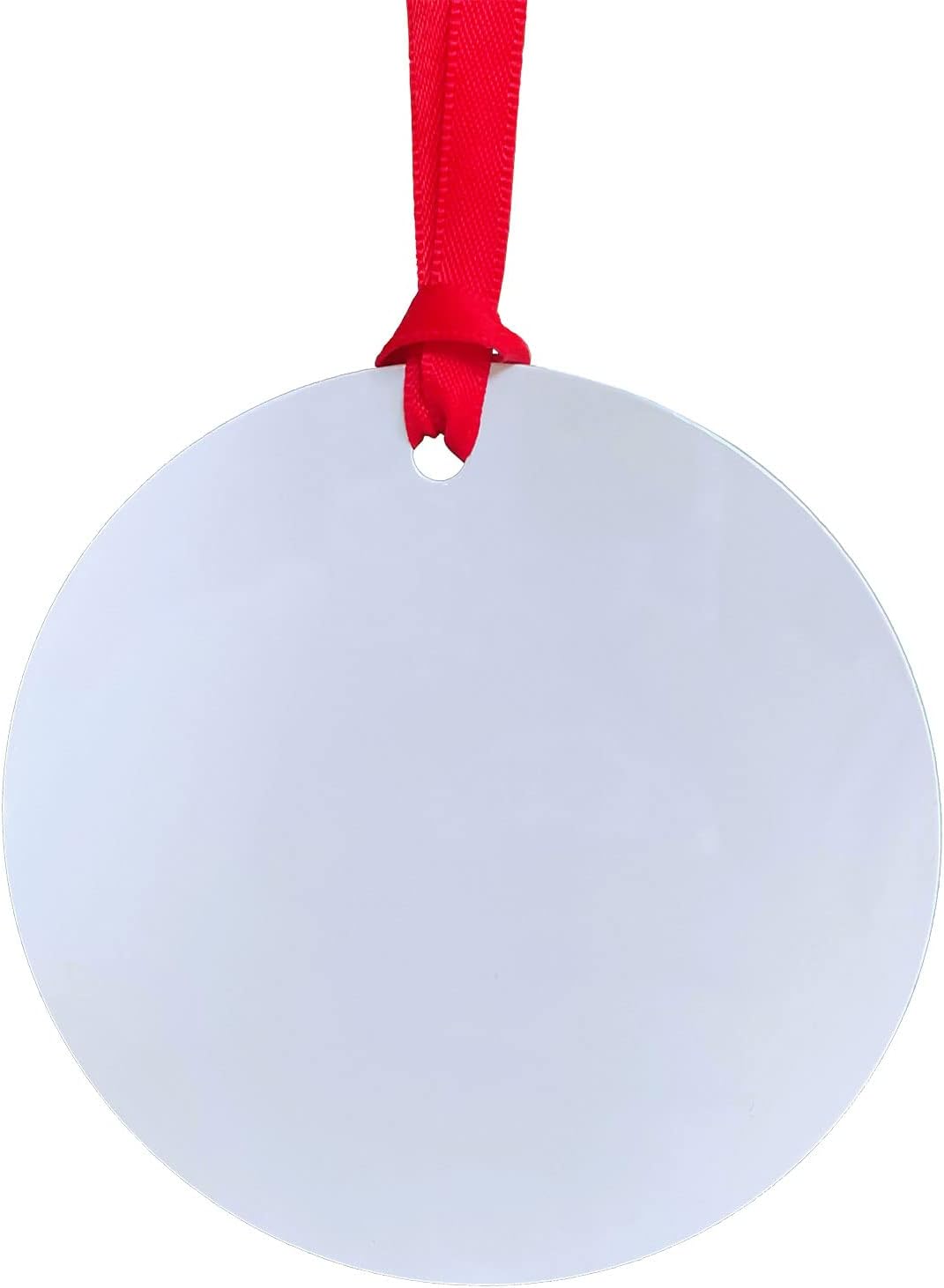 50 pcs Sublimation Blanks Ornament Double-Sided Aluminum Ornament Blank Bulk Christmas Ornaments DIY Transfer Printing Blank Holiday Party Christmas Tree Decor for Heat Press Transfer (Round)