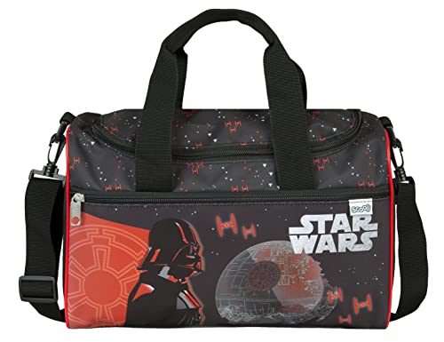 Undercover Sporttasche Star Wars für Jungen 10L | Kleine Reisetasche und Kindertasche mit abnehmbaren und verstellbaren Schultergurt | Starwars Darth Vader in schwarz optional personalisiert mit Namen