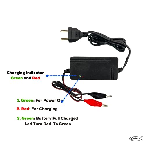 Callsa14-Volt-2-Amp-Fast-Battery-Charger-Bike-Charger-UPS-Charger-7-AH-Battery-Charger-Power-AC-Input-220v-50Hz-Dc-Output-14V-2-Amp-SMPS-Battery-Charger-with-Battery-Clip-Red-and-Black