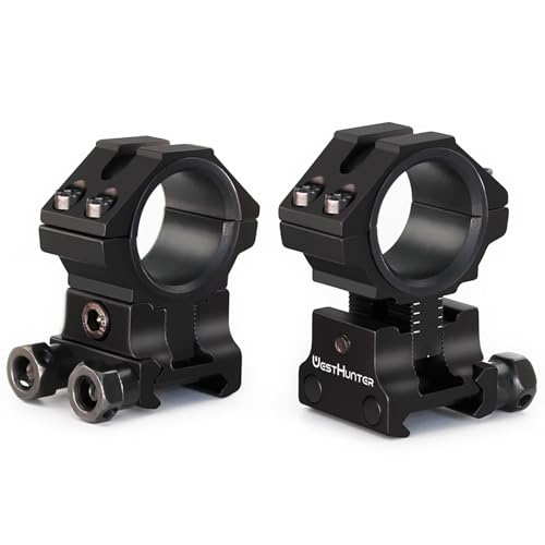 scope rings with numbered inserts for repeatable mounting heights