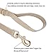 YUDOTE Hundehalsband und Leine Set Groß, Weiche Reizfreie Cord-Halsband-Leine Passende Combo für Den Täglichen Spaziergang, Cremeweiß