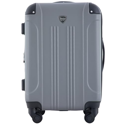 Travelers Club Chicago Hardside Expandable Spinner Luggage, Charcoal, 22' Carry-On