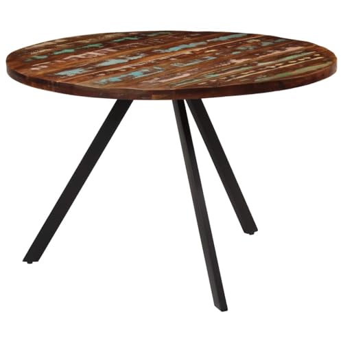 Table stable en bois massif recyclé pour petit espace