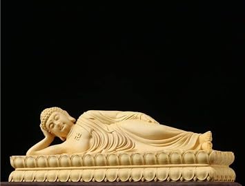 Amazon｜仏像 涅槃像 【釈迦如来涅槃像】涅槃仏 臥仏 木彫り仏像 (Size : 20CM)｜仏像 オンライン通販