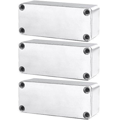 Pédales d'effet guitare 1590A en aluminium lot de 3 boîtiers