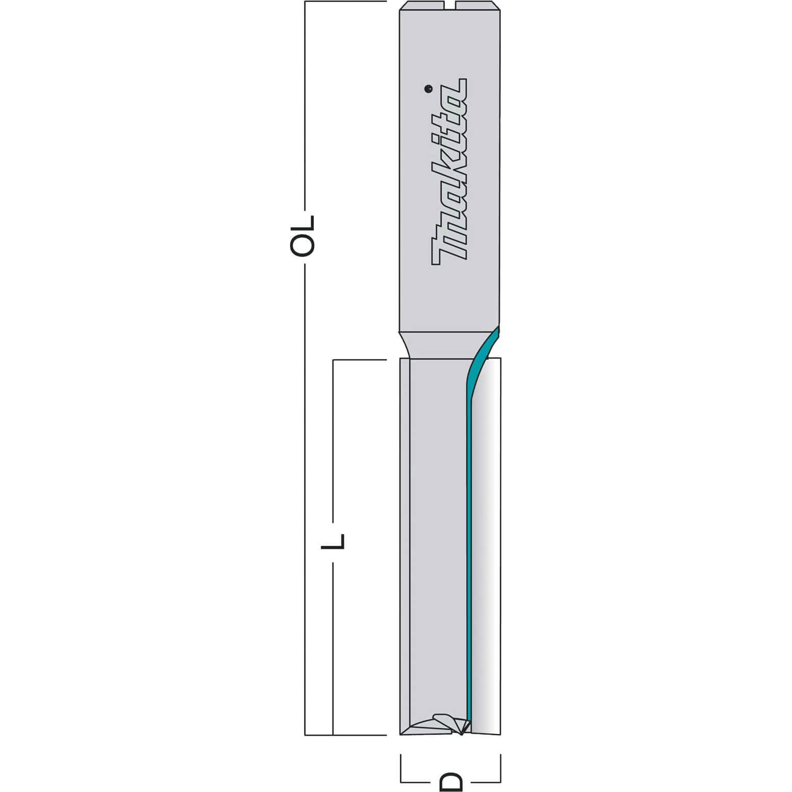 Makita P-77300 Straight Double Flute TCT, Multi-colour