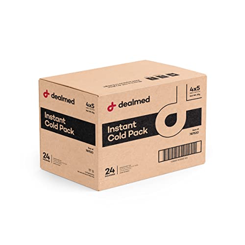 Image of Dealmed Instant Cold Packs - Squeeze Activated, 6 x 8 in - 24 Count
