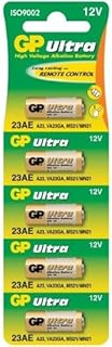 GP Batteries Ultra Alkaline A23 12V Single-use Alkaline Batteries (Single-use Battery, A23, Alkaline, Cylindrical, 12 V, Pack of 5