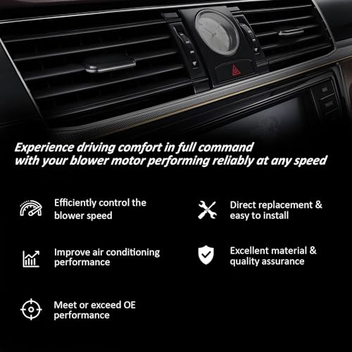 Image of HVAC Blower Motor Resistor 1K0959263A Compatible with 2005-2014 Volkswagen Jetta 2006-2010 Passat 2009-2017 Tiguan Beetle Golf CC Eos GTI R32 Rabbit
