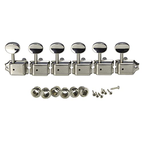 WNWN Ensemble De 6R 6 Inline Nickel Vintage Guitare Tuning PEGS Têtes De Machine 15: 1 pour Guitare Électrique… - Les Beatles, Paul McCartney, John Lennon, RIngo Starr, George Harrison WNWN Ensemble De 6R 6 Inline Nickel Vintage Guitare Tuning PEGS Têtes De Machine 15: 1 pour Guitare Électrique…