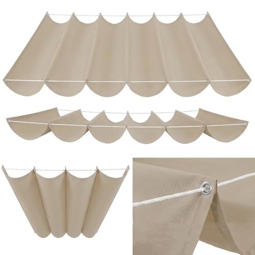Bâche réglable de pergola haut de gamme 300g/m² avec oeillets robustes - 2