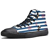 Die Canvas-Schuhe mit komfortabler, weicher EVA-Einlegesohle für Dämpfung werden auch stundenlang müde, rutschfeste dicke Gummisohle lässt Sie sich sicher fühlen, egal ob beim Gehen oder Laufen.
