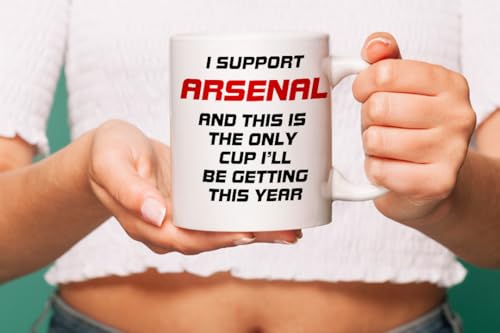 VIROSA Funny Football Mug – “This is The Only Cup I’ll Be Getting This Year” – Funny Gift for Arsenal Fans, Dad, Brother or Friend – 11oz Ceramic Coffee Cup – Birthday, Xmas, Father’s Day - Image 4