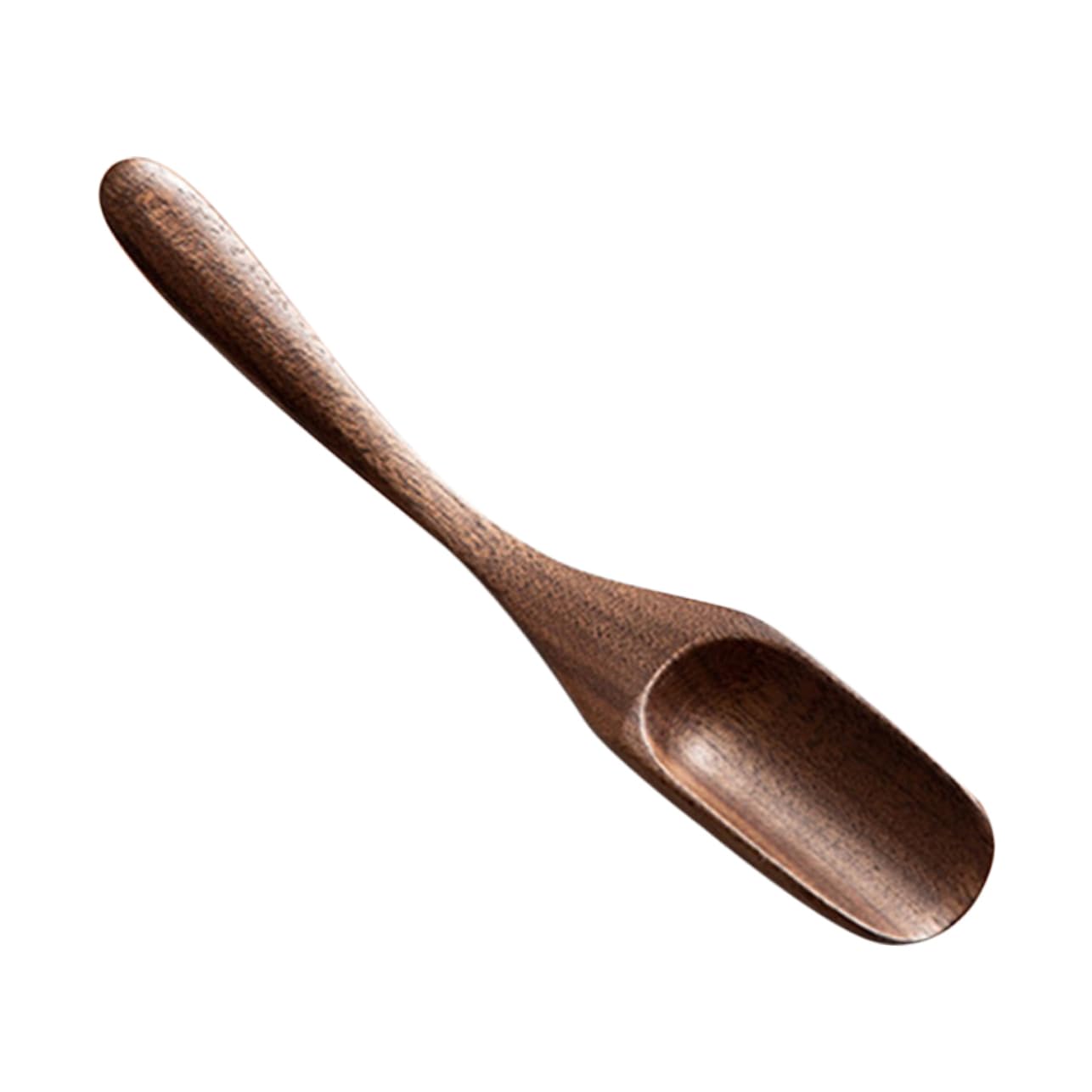 PRETYZOOM Premium Wooden Tea Spoon Loose Tea Scoops Large Flat End Comfortable Handle