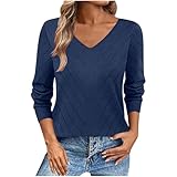 Style: Pull tricoté avec col rond classique, style décontracté et mignon, manches longues, couleur unie, simple mais à la mode, conçu avec des styles chics et une qualité supérieure.Le pull femme hiver chaud la mode et élégant convient à différents types de corps, vous permettant de facilement associez-le à n'importe quel manteau