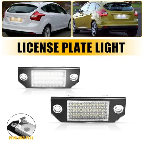Accesorios para coche luces para matrícula con diseño estanco para Focus 2004-2010 3