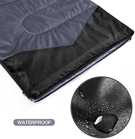 Camping Sleeping Bag - 3 Season Warm & Cool Weather - Summer, Spring, Fall, Lightweight, Waterproof for Adults & Kids - Camping Gear Equipment, Traveling, and Outdoors 6 41suoV9ceRL. AC