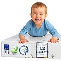 DOLCI SOGNI Matratze 50x83 cm – 8 cm Dicke, CertiPUR™ – Babybett Matratze 50x83 für Neugeborene & Kleinkinder – Aloe Vera Bezug – Kindermatratze 50x83