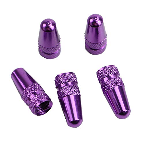 BARMI Accesorios para Bicicleta Tapas para Válvula de Aire Presta Compatible con MTB, Color Morado miniatura 1