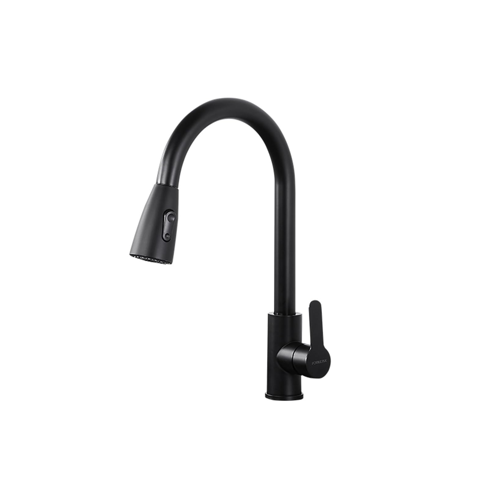 Grifo de cocina para lavado de verduras con agua caliente y sistema monomando negro
