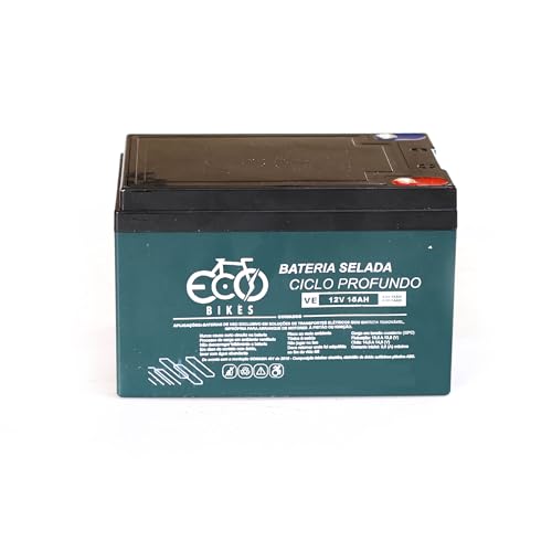 kit 4 Bateria chumbo selada 12v 15ah Ecobike Bicicleta Elétrica Scooter Patinete Skate Triciclo nobr