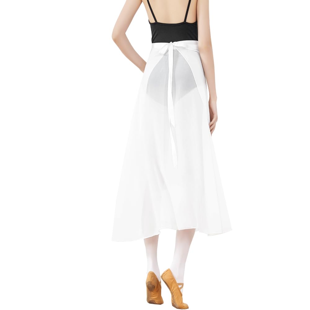 Adult Long Flowy Sheer Chiffon Wrap Scarf Midi Skirt for Ballet Dance Skate Performance - Review, Price and Buying Guide