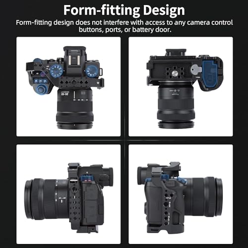 Image of Nitze Aluminum Alloy Camera Cage for LUMIX G9 II / S5 II / S5 IIX Camera, Compatible with Arca Swiss, with Cold Shoe