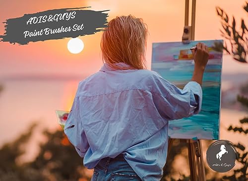 Paint Brushes for Acrylic Painting, Face and Body Painting - Acrylic Paint Brushes Set of 10 Pcs, Oil Paint Brushes for Artists, Professional Paint Brushes, Acrylic Brushes, Acrylic Paint Brush. - Thumbnail 7