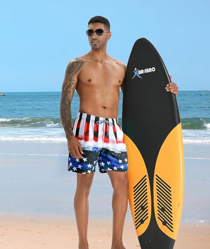 Image of APTRO Men's Swim Trunks with Compression Liner 5 Inch Bathing Suit Beach Swimsuits