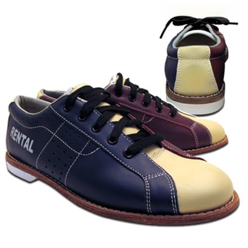 Bowlerstore Mens Classic Plus Rental Bowling Shoes (12 M US, Blue/Red/Cream)