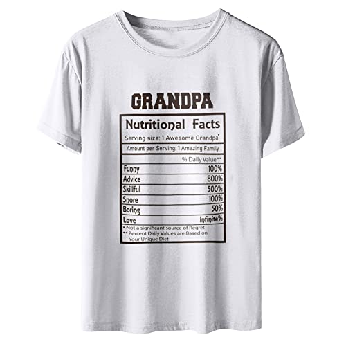 Hatoys Thanksgiving Funny Crewneck Pullover Family Member Tab Graphic Grandpa Print Oversized Drop Shoulder Tunic T Shirt