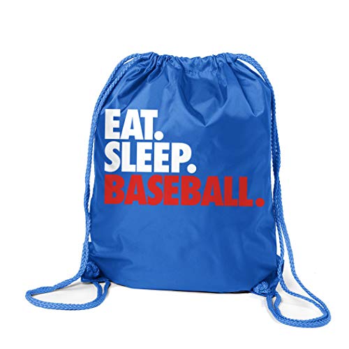 Chalktalksports Baseball Sport Pack Drawstring Bag | Eat Sleep Baseball | Royal #TOP10