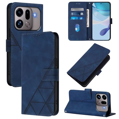 �X�}�z�P�[�X �Ή��@�� for Oppo Find X9s Pro �X�}�z�P�[�X�y�J�[�h�z���_�[�E�E�H���b�g�E�}�O�l�b�g�o�b�N���E�t���b�v�E�X�^���h�@�\�t���zBlue