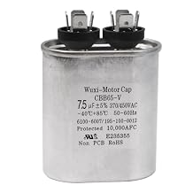 1499-5461 Fan Capacitor for Coleman Air Conditioners 370/450VAC 50/60HZ 7.5uF+5% Compatible with Coleman RV Air Conditioner Replacement Part