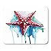 Produktbild AOHOT Mauspads Starfish Watercolor Sea Star Beach Beauty Coral Life Marine Mouse pad 9.5" x 7.9" for Notebooks,Desktop Computers Accessories Mini Office Supplies Mouse Mats