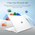 HP 14" Ultral Light Laptop for Students and Business, Intel Quad-Core, 8GB RAM, 192GB Storage(64GB eMMC+128GB Ghost Manta SD Card), 1 Year Office 365, USB C, Win 11 S - Image 3