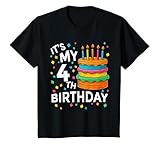 Photo Gallery funny its my 4th birthday - decorazioni per torta di 4 anni maglietta Photo Gallery funny its my 4th birthday - decorazioni per torta di 4 anni maglietta