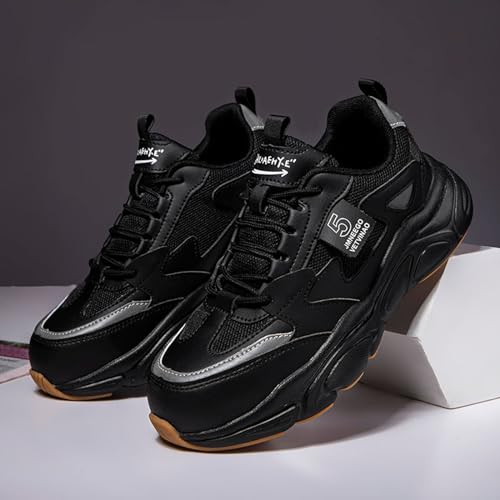 Image of Nutropa Steel Toe Boots for Men, Lightweight Safety Work Shoes, Comfortable Breathable Composite Toe Boots Slip-Resistant Indestructible Shoes
