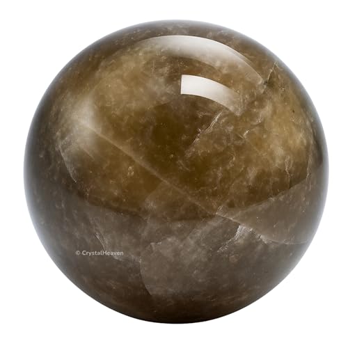 Image of Certified Smoky Quartz Crystal Ball for Meditation - Premium Crystal Vastu Items for Home and Feng Shui Items for Good Luck - Ideal for Pooja Supplies and Spiritual Practices (2 inch Inch)