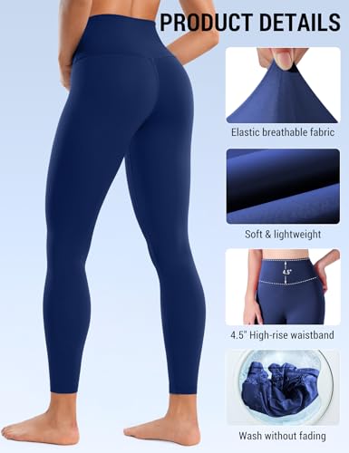 Image of Venzina High Waist Tummy Control Yoga Pants for Women - Super Soft Squat Proof Leggings with 4- Way Stretch for Gym, Running, Yoga & Daily Casual Wear