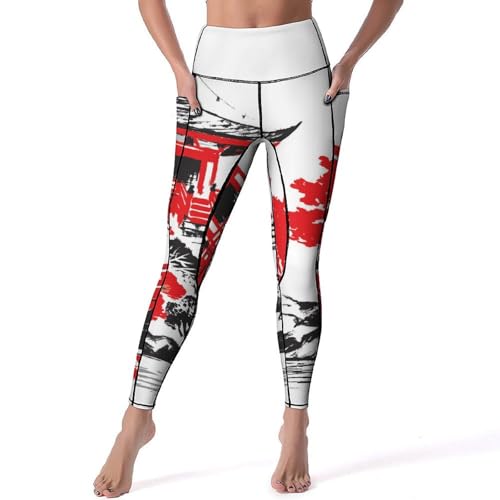 Legging sport femme Pavillon pantalon de yoga taille haute fitness gym noir S