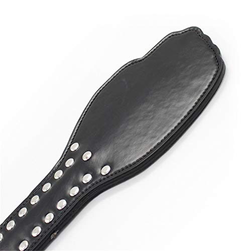 Wiftms Sex Flogger SM Fetish Flogger met klinknagels voor koppels, spanking, leren peddel, carrisserieperfessels, sms… - Afbeelding 6