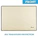 Garnetics Outdoor TV Cover 32 Inch – Waterproof, Weatherproof TV Enclosures with Smart Shield Screen Protectors, Ideal for Outdoor Use, Moving, and Storage - Beige