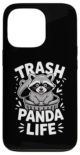 トラッシュパンダライフ アライグマ 可愛い ミーム ゴミ箱 いたずら ユーモア ストリート スマホケース iPhone 13 Pro 用
