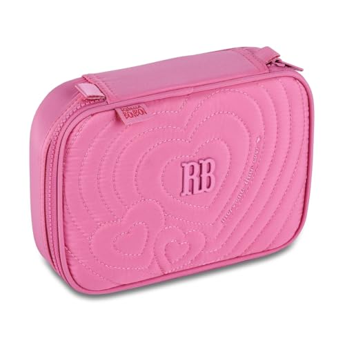 Estojo Escolar RB Box Organizador Porta Lapis Bau Menina Feminino (Rosa)