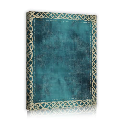 Décoration murale toile nœud celtique CHERHERART 45x60cm