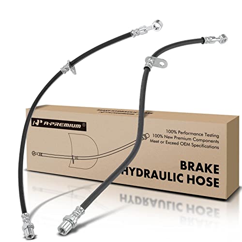 A-Premium Front Driver and Passenger Brake Hydraulic Hose Compatible with Subaru Models - Forester 2009-2016, Crosstrek 2016, XV Crosstrek 2013-2015 - Replace# 26540SC012(Pack of 2)